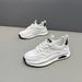 Sports Autumn Winter New Mesh Running Comfortable Soft Student Thick Sole Trendy Casual White Shoes For Men_desvips.com