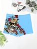 Men's Skull Print Swim Trunks - Sexy & Stylish Quick-Dry Beach Shorts (UPF 50+ & Adjustable Waistband) - Pool & Vacation Wear_desvips.com