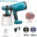 Cordless HVLP Paint Sprayer 18V Battery Powered For Fence Furniture Cabinets Walls No Battery Included DIY Home Painting Tools_desvips.com