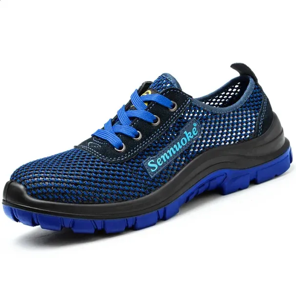 Mens Shoes With Lightweight Steel Toe Caps Suitable Workers Work No Need For Transportation Industrial Safety Tennis_desvips.com