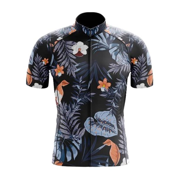 Tropical Rainforest Style Summer Cycling Jersey Set Bib Short Gel Breathable Pad Bike Clothing Kit_desvips.com