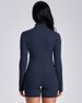 GYM RAINBOW Lightweight Athletic Full Zip Running Jacket For Women With Thumb Holes, Slim Fit Cropped BBL Workout Jacket_desvips.com