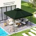 Toldo De Recambio 3x3 M Con Techo Doble Con Orificios De Drenaje Y Protección UPF30+ Verde Solo Toldo NO Incluye Marco_desvips.com