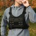 Outdoor Chest Bag For Men Front Rig Pouch Running Vest Phone Holder Tactical Sports Pack Hiking Fishing Molle Camping_desvips.com