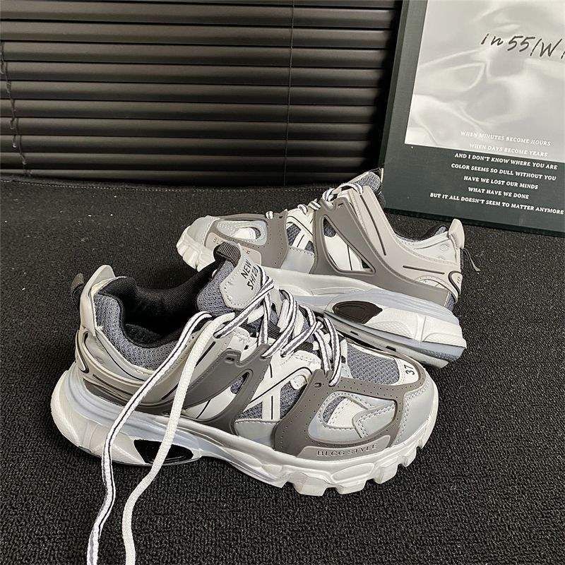 2026 Spring New Hong Kong Thick-Soled Couple Dad For Men, Ins Retro Versatile Street Style Sports Casual Shoes Trendy_desvips.com