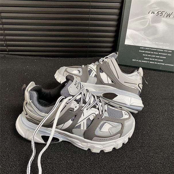 2026 Spring New Hong Kong Thick-Soled Couple Dad For Men, Ins Retro Versatile Street Style Sports Casual Shoes Trendy_desvips.com