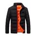 2024 New Cotton Clothing Winter Men's High Quality Casual Fashion Lightweight Business Stand Up Collar Warm Coat_desvips.com
