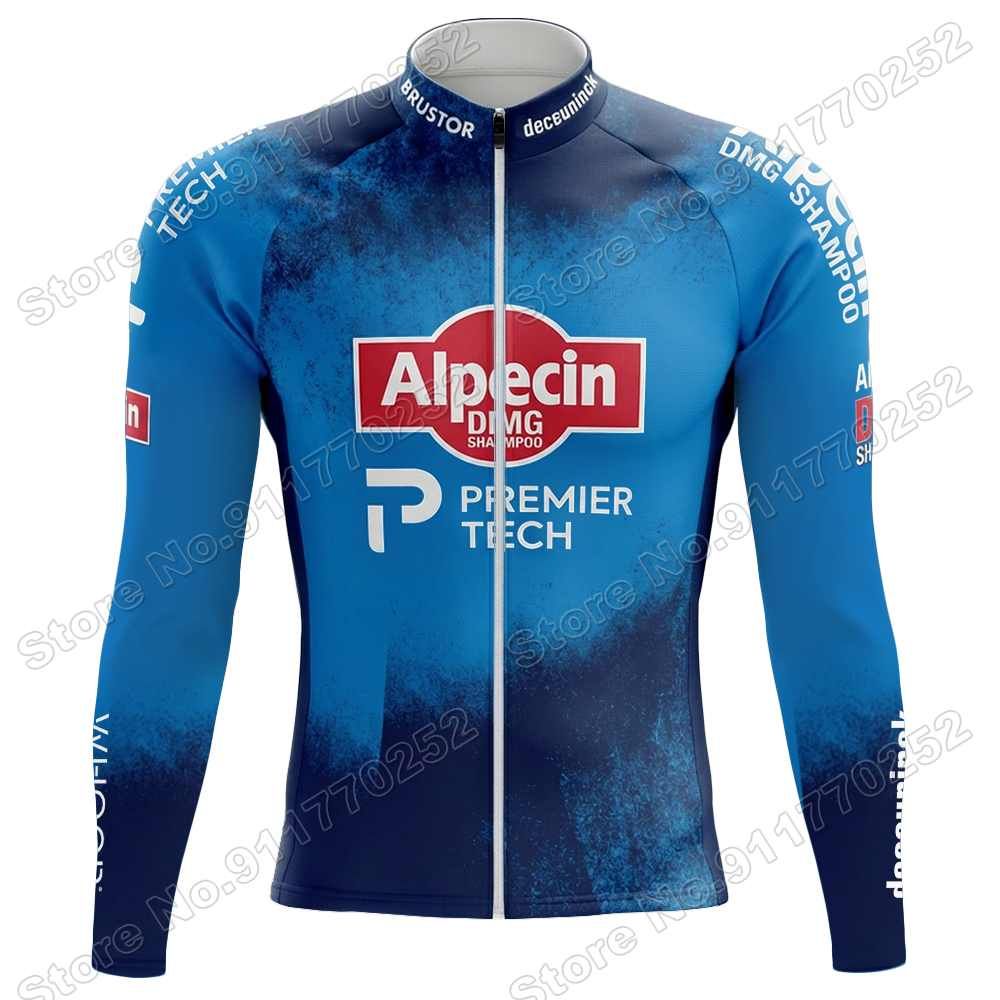 2026 Alpecin Deceuninck Jersey Set France Tour Cycling Clothing Men Autumn Winter Road Bike Jacket Bicycle Bib Tights_desvips.com