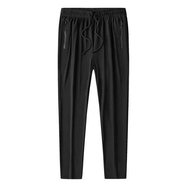 24 New Model Ice Silk Sports For Men, Summer Thin Casual Loose And Breathable, Large Size Long Pants, Jogger Style_desvips.com