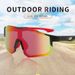 New fashion sports sunglasses men's and women's cycling sunglasses dazzling simple windproof UV_desvips.com