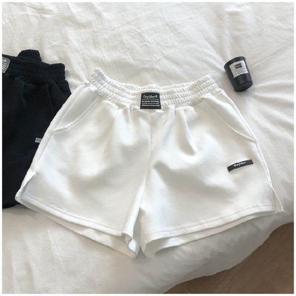 RenMou Split Sports Shorts For Women In Summer, Loose Fitting Ins, Street Running, Casual, Versatile, High Waist, Wide Leg, Exclusive Supply_desvips.com