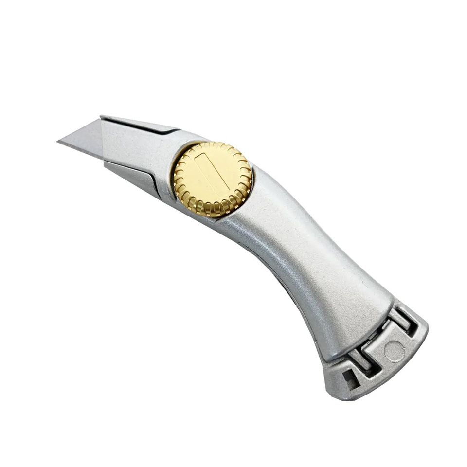 RX19872 Heavy Duty Utility Metal Art Roofing Work Fixed Blade Knife Customizable Color LOG_desvips.com