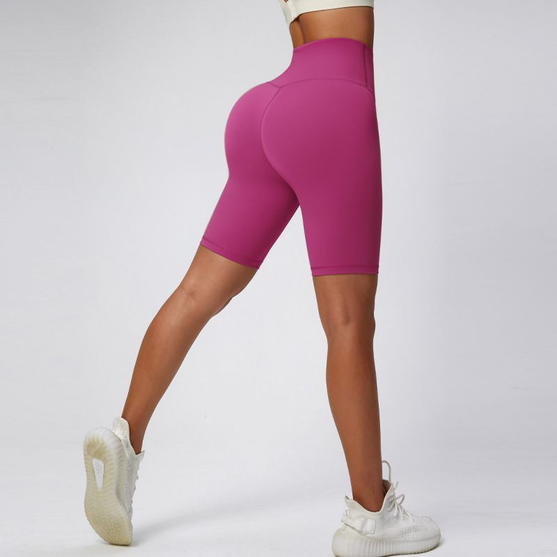 Women’s Clothing New Summer High Waist Yoga Shorts Wear As Outerwear Hip Lifting And Slimming Cycling Running And Fitness Five Point Sports Shorts_desvips.com