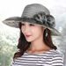 Women's Summer Hat Sun UV Protection, Organza Wide Brim, Suitable For Seaside Vacations_desvips.com