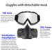 Snow Sports Goggles Detachable Ace Mask Ski Snowboard Windproof Eyewear Anti-UV_desvips.com