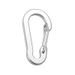 Outdoor #5 Aluminum Carabiner - Heavy-Duty Wire Gate Spring Clip (Pear-Shaped Design Stainless Steel Construction Ideal For Backpacks/Hiking Gear)_desvips.com