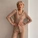 Women's Clothing OL casual knitted suit for home and street, comfortable and simple style _desvips.com