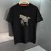 New Spring Summer Short Trendy Brand Pegasus Round Neck Fashion Light Luxury Simple Men's Versatile Half Sleeve Ins_desvips.com