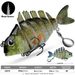 6-Section Multi-Section Fish Sea Fishing With Spinner Sequins 9cm 24.6g Bass Lure_desvips.com