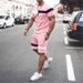 men's casual two piece set summer oversized short sve shorts running sportswear_desvips.com