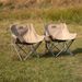 Outdoor Folding Moon Chair Portable Chair Camping Chair Picnic Gear Fishing Small Horse Stool Student Sketching_desvips.com