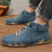 High Top Sports Men's Breathable Leather Casual Women's Fashionable Design Durable Rubber Shoes White_desvips.com