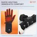 Women Lightweight Thin Waterproof Touchscreen Rechargeable Winter Thermal Outdoor Cycling Battery Heated Gloves_desvips.com