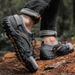 Men's Summer Non-Slip Quick-Dry Wading Fishing Large Size Mesh Hiking Mountaineering Women's Amphibious Shoes_desvips.com