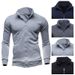 Men's Clothing wsih men's retro sweatshirt sports cardigan fleece zipper jacket_desvips.com