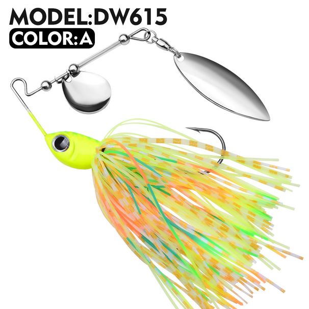 Bearded Man Anti-Hook Bottom Lure 10G 14G Tassel Sequin Lifelike Bait Spinnerbait_desvips.com