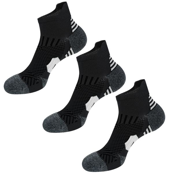 3/9 Pairs Non-Slip Sports Socks For Men & Women Thickened Towel Bottom Professional Running Fitness Training Basketball Socks_desvips.com