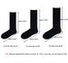 6 Pairs Large Men's Cotton Office Socks Long Solid White Black Mid-Calf Business Formal Sock Casual Plus Size 45 46 47_desvips.com