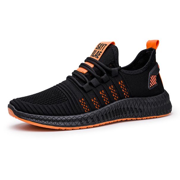 Men's shoes new fall flyknit shoes running shoes Korean lightweight comfortable fashion casual shoes men's sneakers_desvips.com