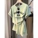 2025 Cross-Border Foreign Trade Women's Summer Sports Casual Outfit, Loose And Fashionable, Youthful Short-Sleeve Shorts_desvips.com