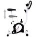 Compact Home Exercise Bike - Electronic Console Display - Durable Metal Frame - Adjustable Saddle - Non-Slip Pedals - Simple Resistance Mechanism_desvips.com