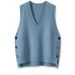 2026 Rero V-Neck Knied Ves For Women, Spring And Auumn Ouerwear, Solid Color Casual Sweaer Ves, Sleeveless_desvips.com