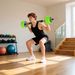 Set Pesi Da Palestra 4 In 1 Da 20kg, Convertibile In Kettlebell, 2 Manubri, Bilanciere E Supporto Flessioni, Verde_desvips.com