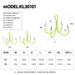 Lure Luminous Anchor 16# 18#Luminous Squid Four Hooks Boat Sea Iron Plate Hook Fishing Gear_desvips.com