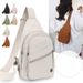 Fashionable Women's Chest Large Capacity,Solid Color Casual Shoulder Multi-Compartment Versatile Outdoor Sports Portable And Breathable_desvips.com