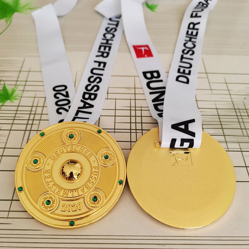 Champions League 2020 Bundesliga Champion Medal Fan Edition Collectible Metal Tag_desvips.com