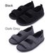 Diabetic Adjustable Hook & Loop Summer Walking Sandals Wide Swollen Shoes For Elderly Swelling Sensitive Feet_desvips.com