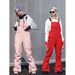 Doorek New Pants For Women, Snowboard And Ski Bib Pants, Fully Laminated, Waterproof, Warm, Windproof, Wear-resistant,_desvips.com