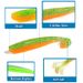 Lure Bait 12 Colors Colorful Two Color T Tail Soft Bait 1.8g/6.5cm Bait Simulation Fish Bait 10 Pieces Per Bag_desvips.com