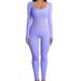 Seamless Threaded Sleeve Jumpsuit Yoga Outdoor Fitness Long Pants Sports One-piece Suit Women_desvips.com