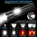Cross-Border High Brightness Telescopic Zoom Flashlight Type-C Rechargeable Multi-Function Outdoor Lighting COB Side_desvips.com