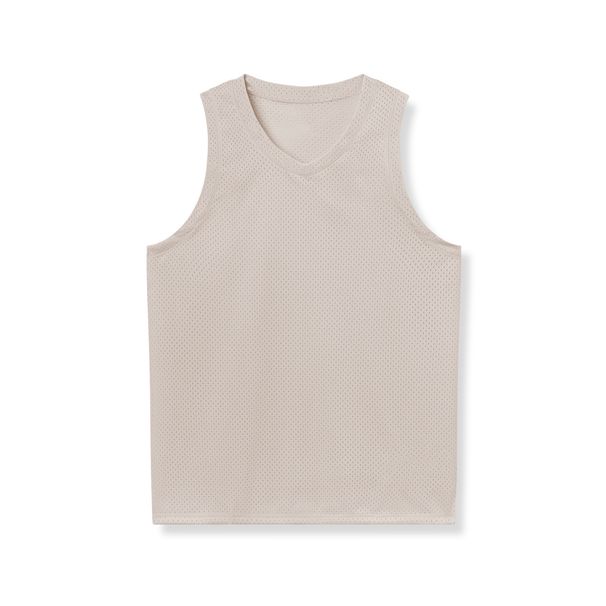 New Cross Border Lightweight Sports Fitness Vest For Men, Quick Drying And Breathable V Neck Basketball Vest, Trendy Sleeveless Top_desvips.com