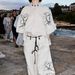 Women's Clothing Fashion Cotton and Linen Printed Wide Leg Pants Set 2024 Spring and Summer New Products_desvips.com