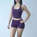Cross-Border Dfyne Seamless Women Yoga Shorts Peach Hip Lift Halter Sports Vest Fitness Set_desvips.com
