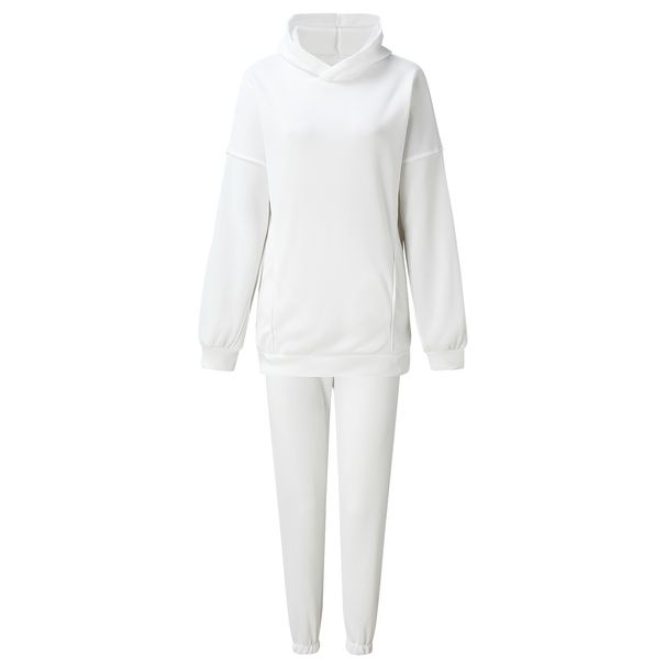 ActiveGo 2022 Autumn Winter New European American Foreign Trade Women's Fashion Casual Sports Suit Two-piece Set_desvips.com