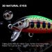 TREHOOK 3pcs 5cm 5g Sinking Minnow Lure Set Jerkbait Wobblers For Pike Bass Trout Fishing Tackle_desvips.com